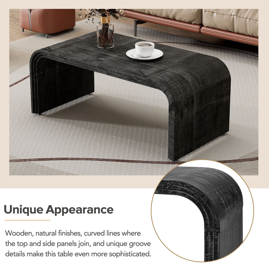 Antique Black Coffee Table Q173123