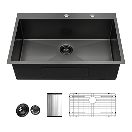 25"x22"x12" Drop In Single Bowl 16 Gauge Stainless Steel Laundry Sink Q861
