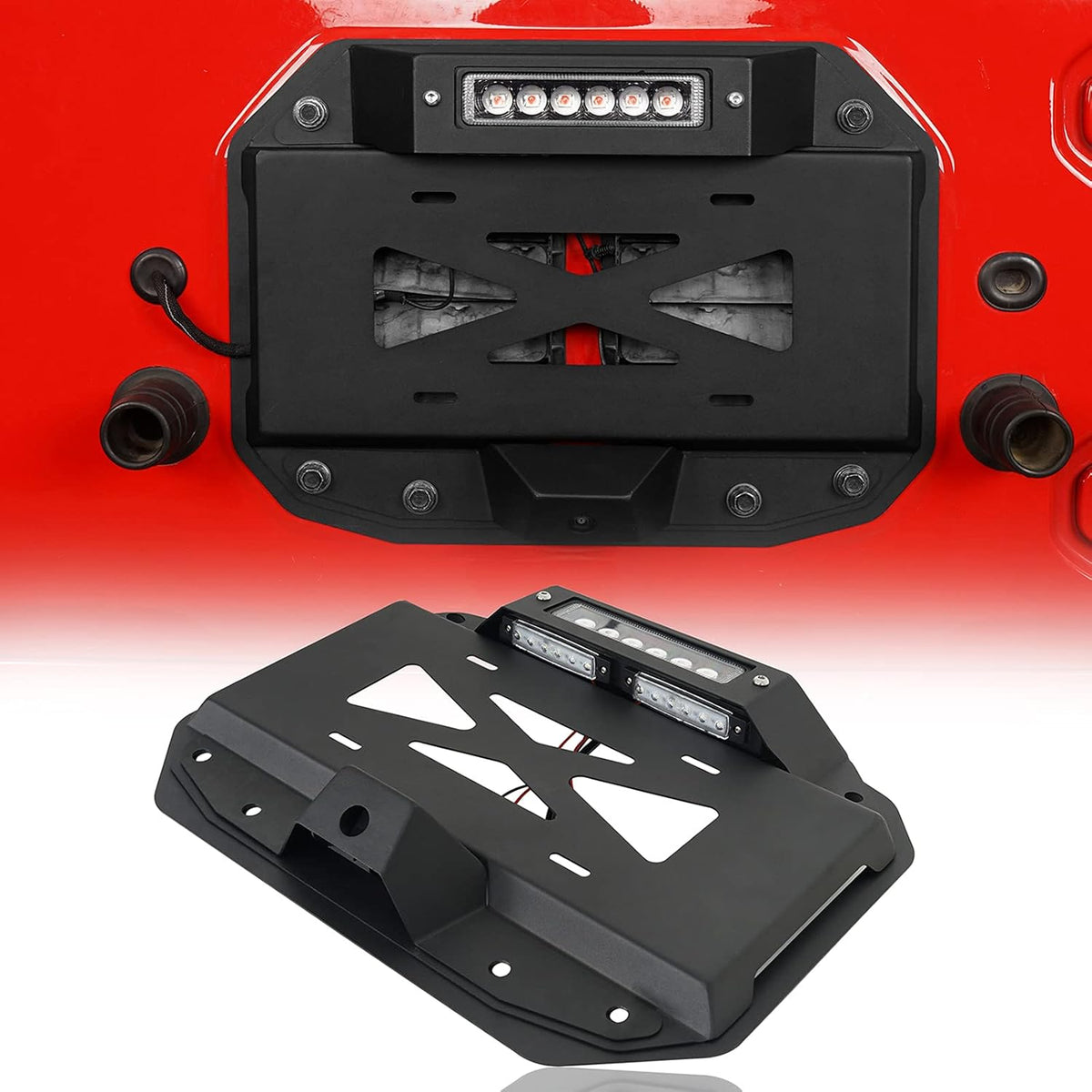 Spare Tire Delete License Plate Relocation Kit H850