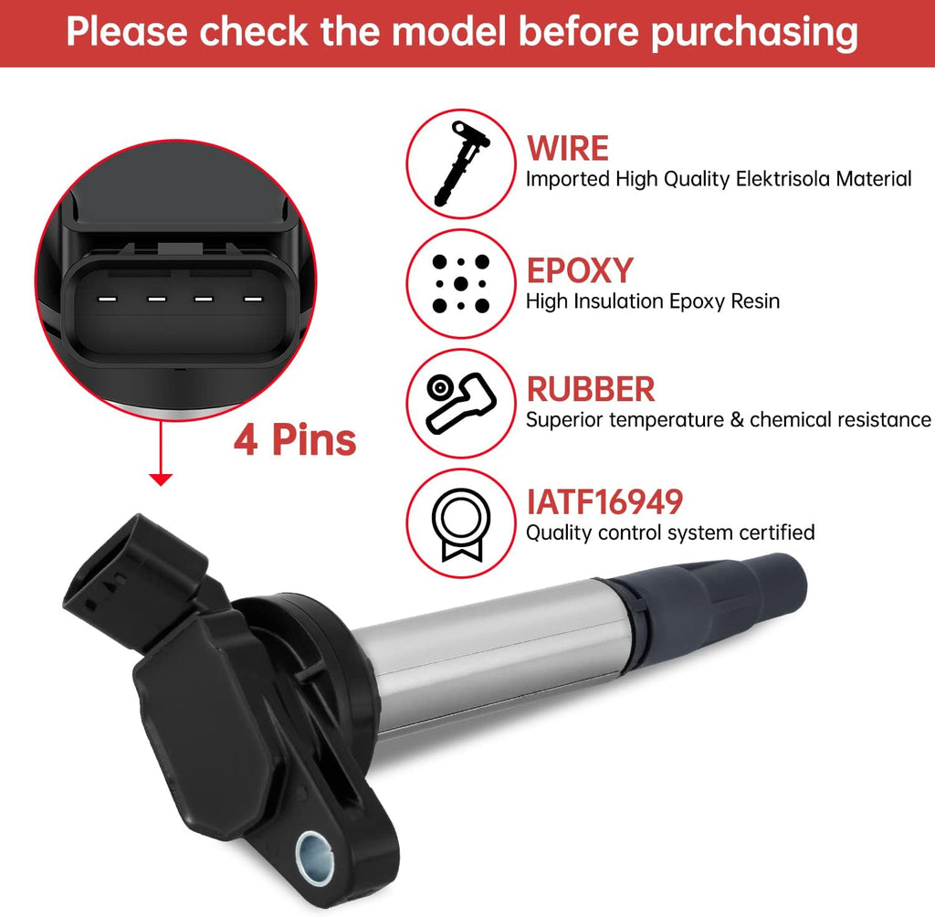 Ignition Coil Pack Set of 4 E230