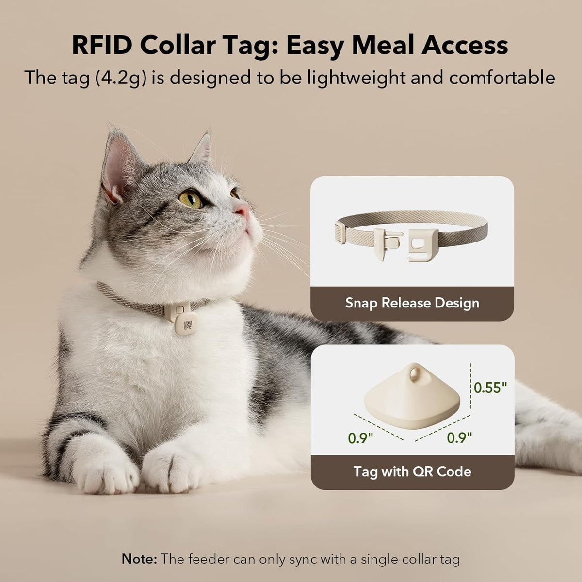 2 Packs RFID Automatic Cat Feeders, 3L K131