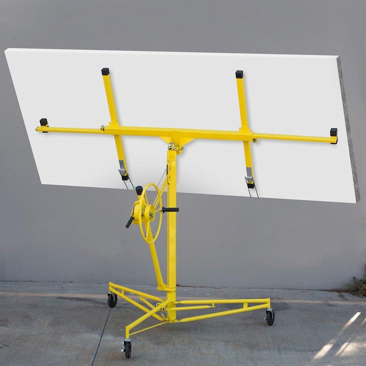 16 ft Drywall Rolling Lift Panel Hoist Jack with Caster Wheel L817275