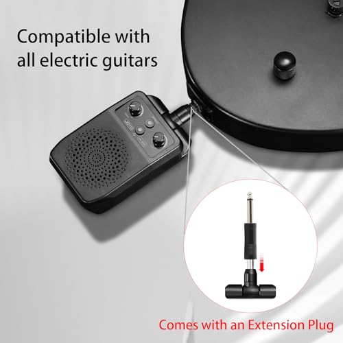 Mini Guitar Amp 5W Portable Rechargeable Bluetooth Combo Amplifier Black N3698