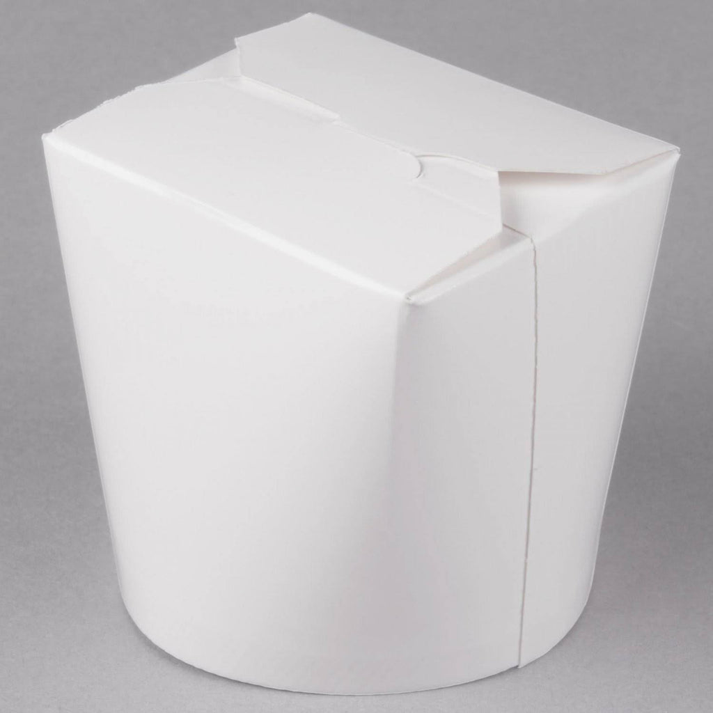 White 26 oz Microwavable Paper Take-Out Container 500/Case M666905