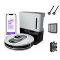 Voice Control Robot Vacuum with Home Mapping, Self-Empty Base, Cool Grey K37301