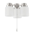 3 Light Universal Fan Light Kit - Polished Nickel J7411