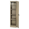Tan Steel Storage Cabinet with 4 Adjustable Shelves P28211