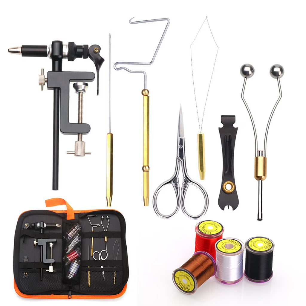 Fly Tying Tools Kit with Needle Whip Finisher Scissors W82616