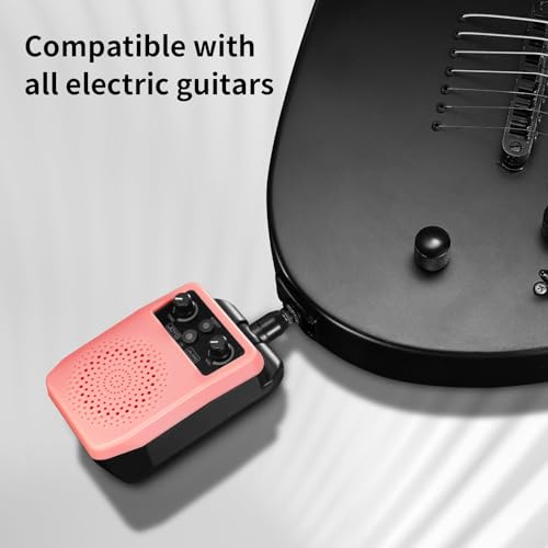 Mini Guitar Amp 5W Portable Rechargeable Bluetooth Combo Amplifier Black N3698