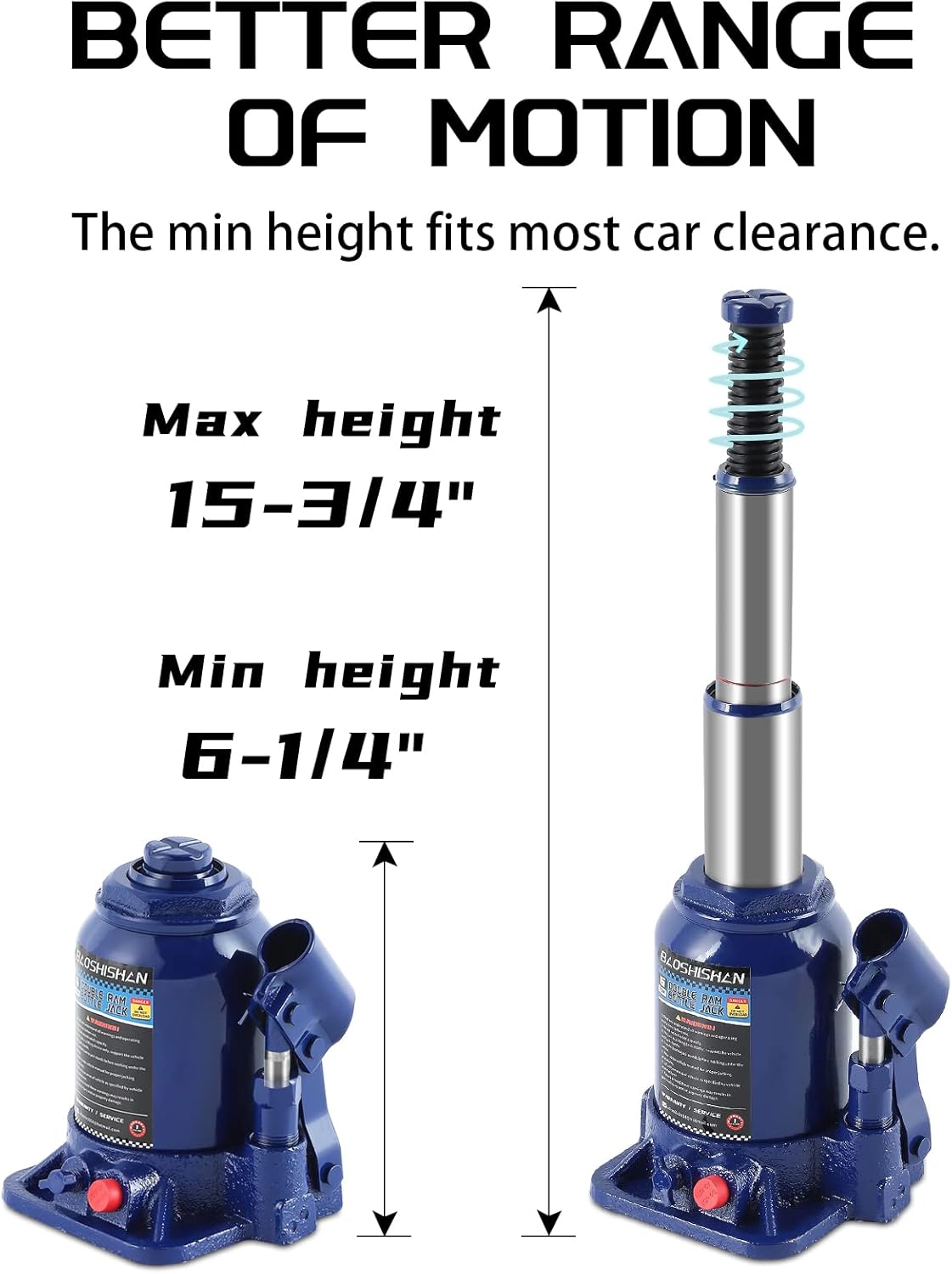 2 Ton Hydraulic Bottle Jack with Carrying Case V178064