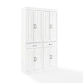 White MDF Wood Pantry (Set of 2) H148