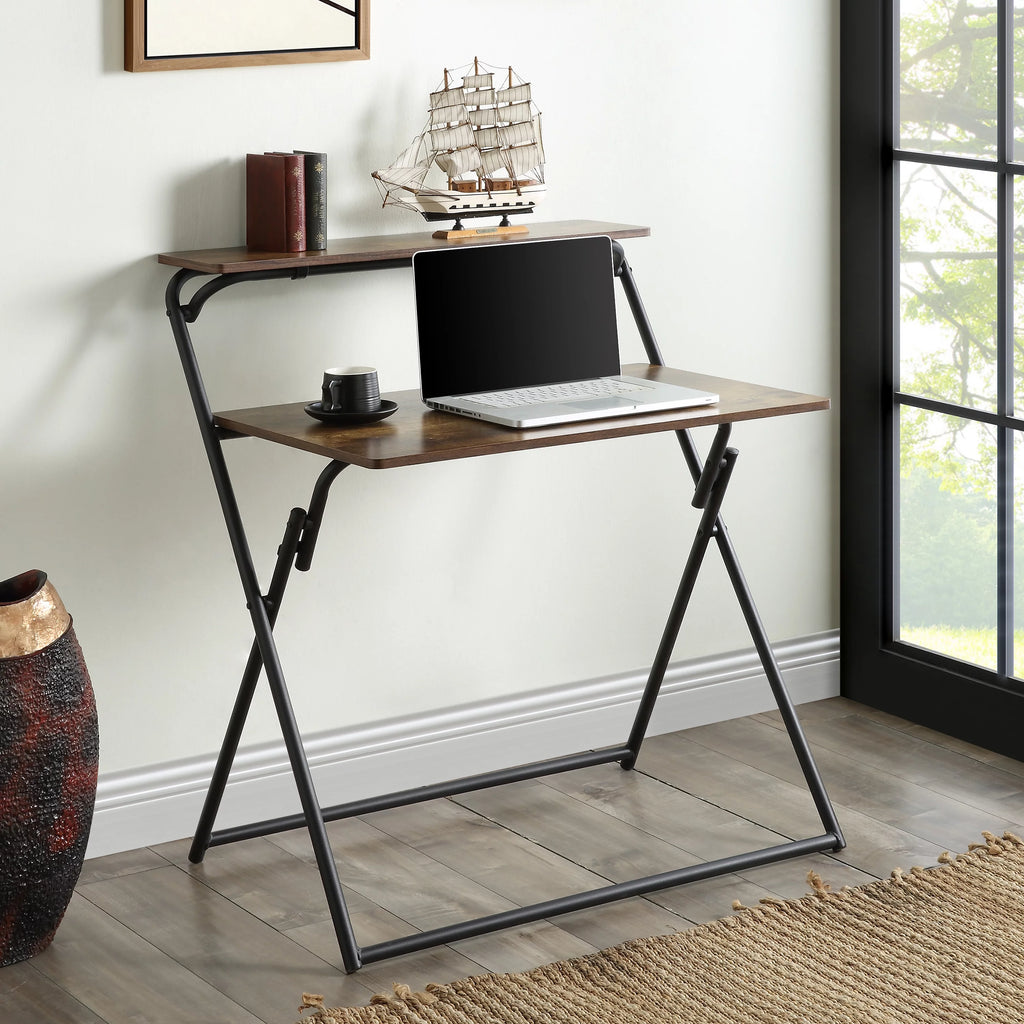Folding Desk with Shelf L6970