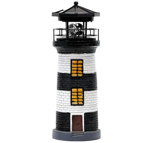 11" Rotating LED Solar Lighthouse M503