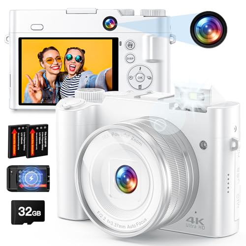 4K Digital Camera, 64MP Autofocus Anti-Shake 16X Zoom Z554731