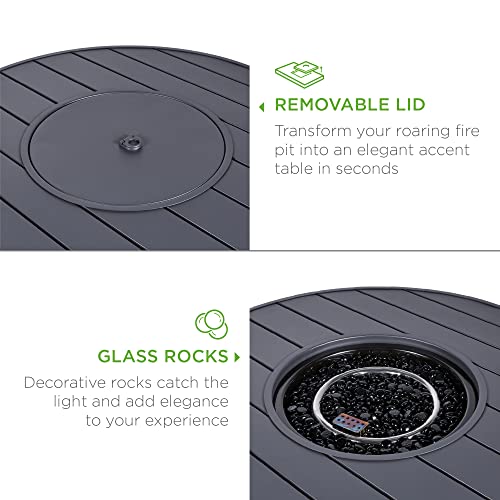 32in Round Gas Fire Pit Table C304584