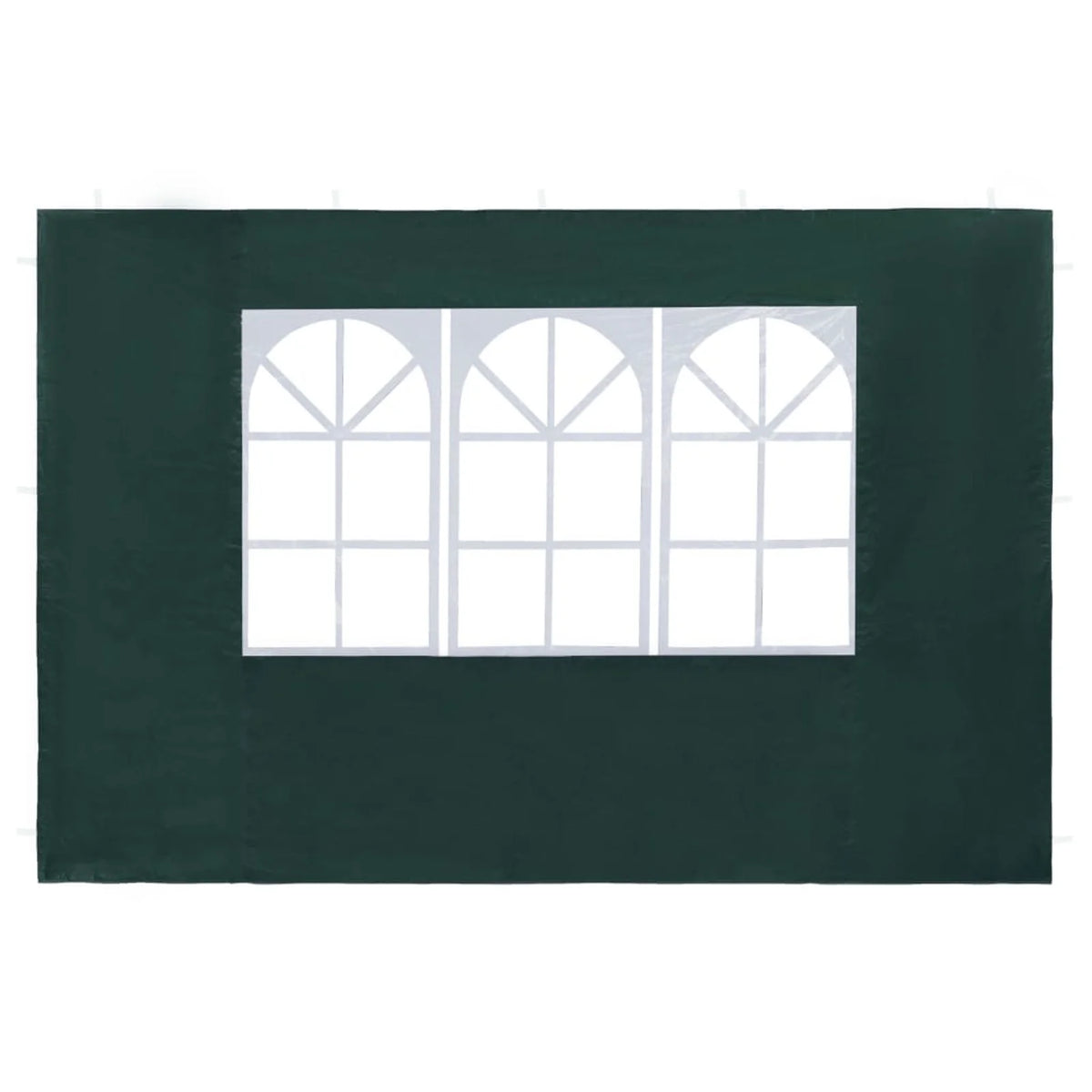 2 PCS Green PE Canopy Tent Side Panels with Window A859