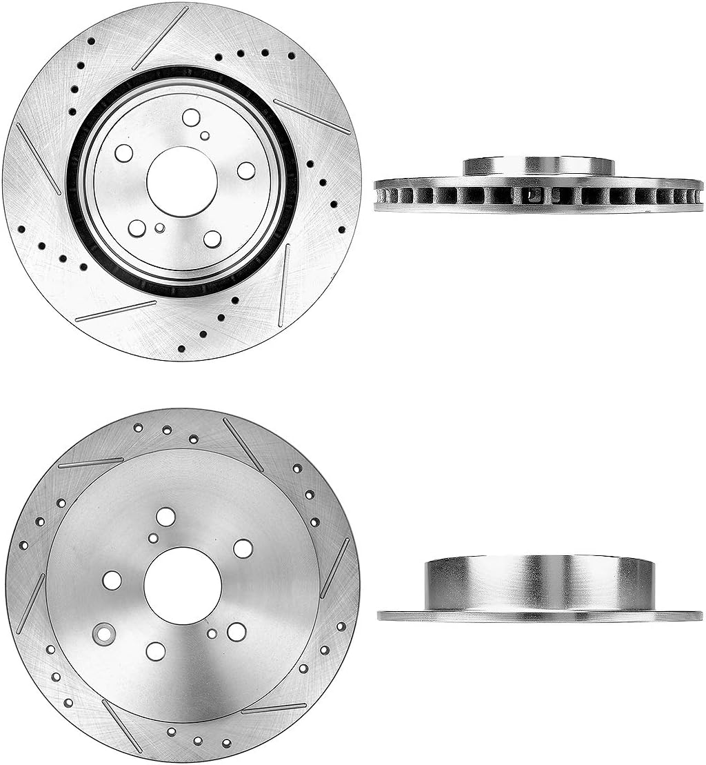 FRONT 328mm + REAR 309mm D/S 5 Lug Rotors B708