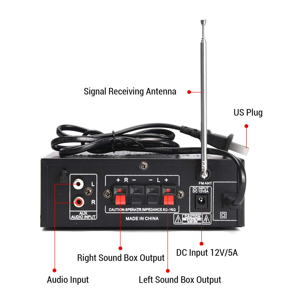 250W+250W Bluetooth Audio Power Amplifier K873505