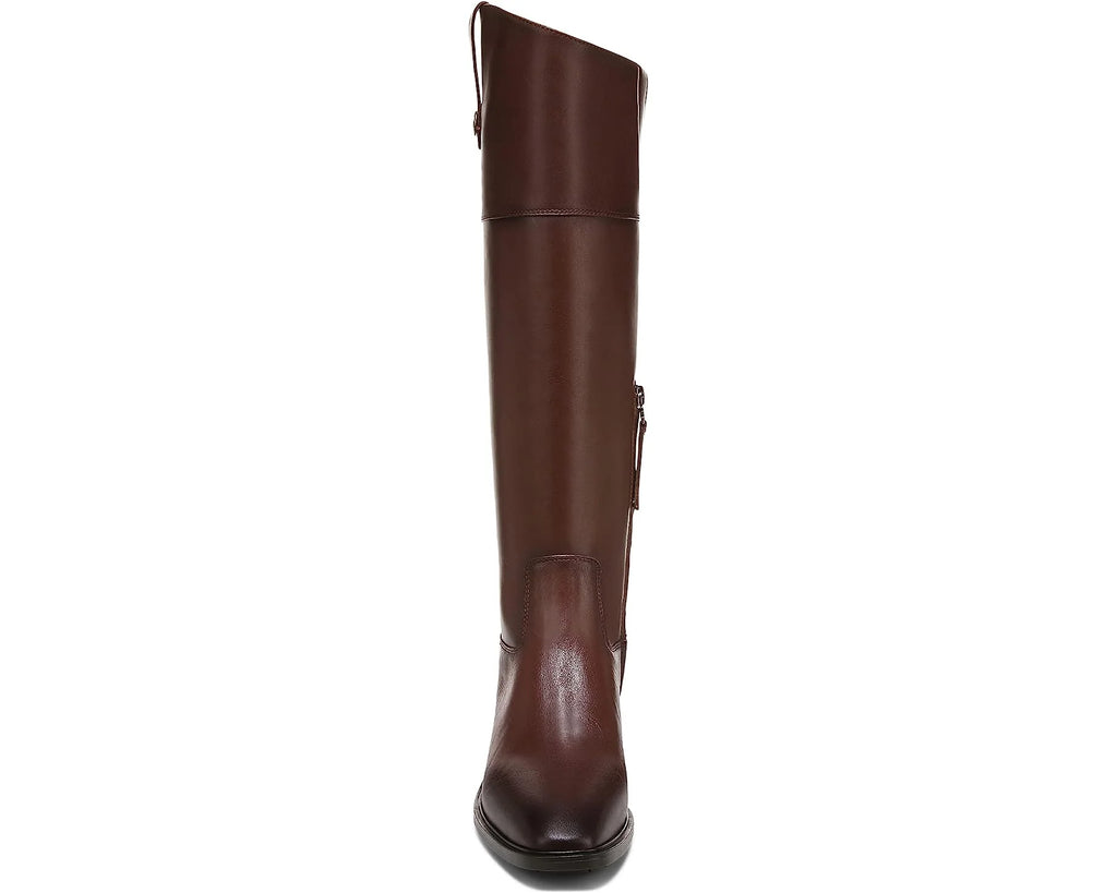 Brown Leather Knee High Riding Boots O624341