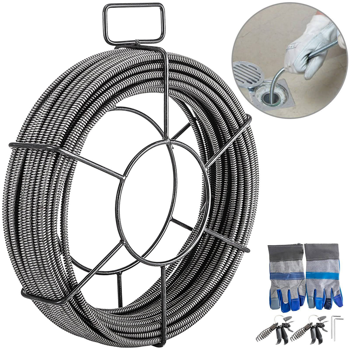 75ft 1/2in Drain Cleaning Cable D314669