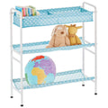 3-Tier Metal and Fabric Storage Cart C9239
