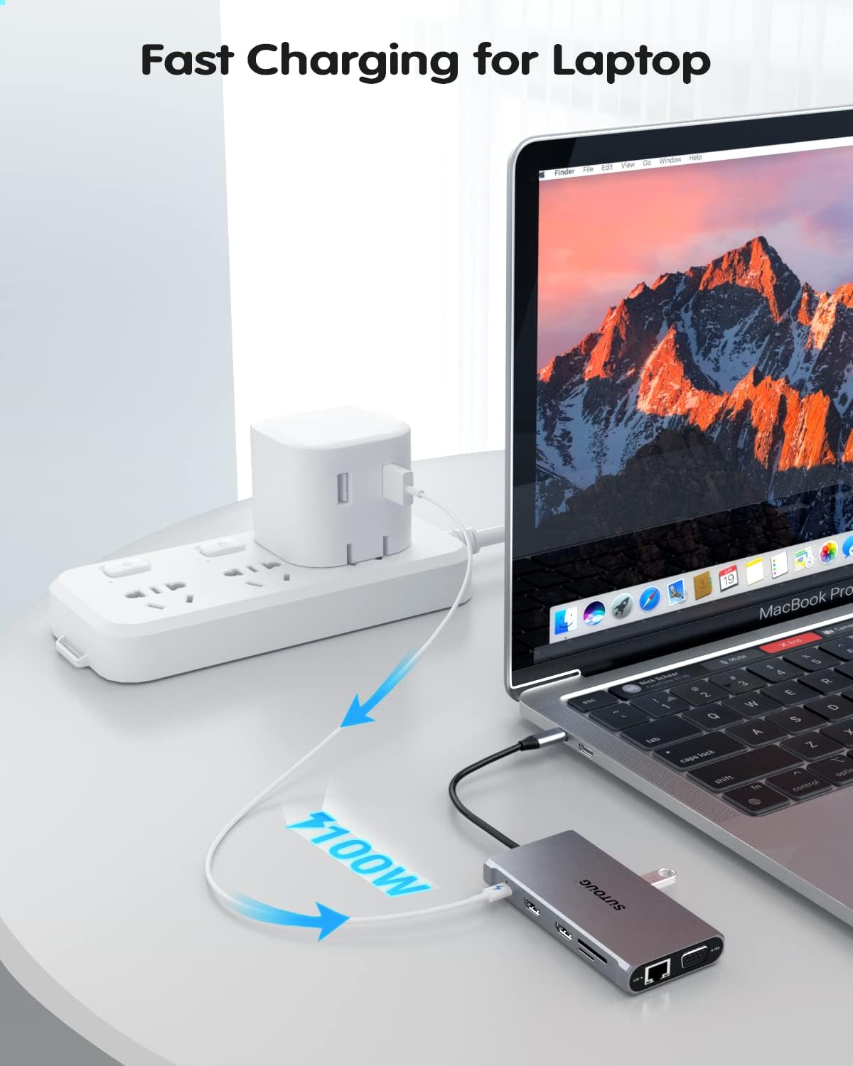 12 in 1 USB C Hub with Dual HDMI 4K VGA Ethernet PD 3.0 USB-C 3.0 TF/SD Card Slot U615243
