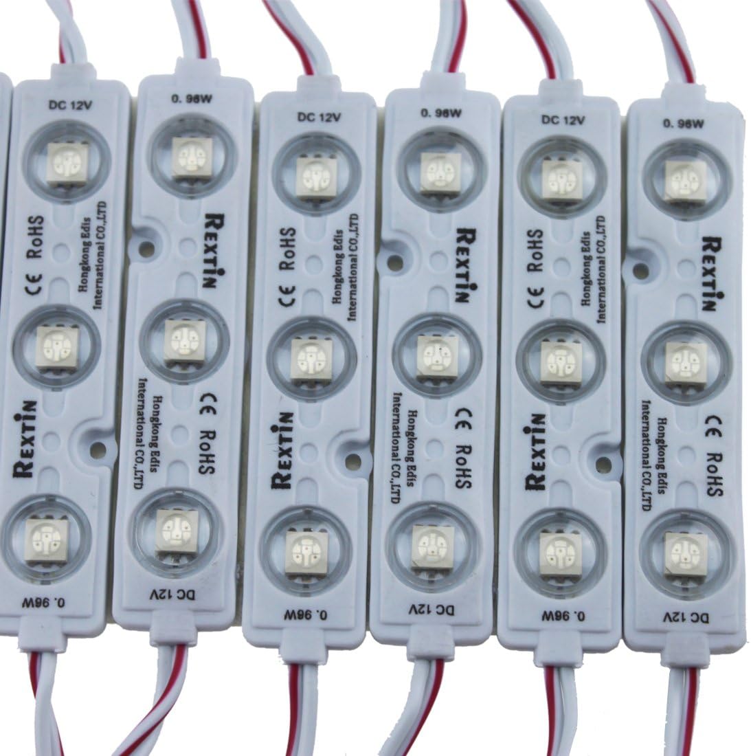 200pcs 3 LED Module White 5050 SMD Waterproof Decorative Light with Tape Adhesive Backside Pack of 2 Q6020