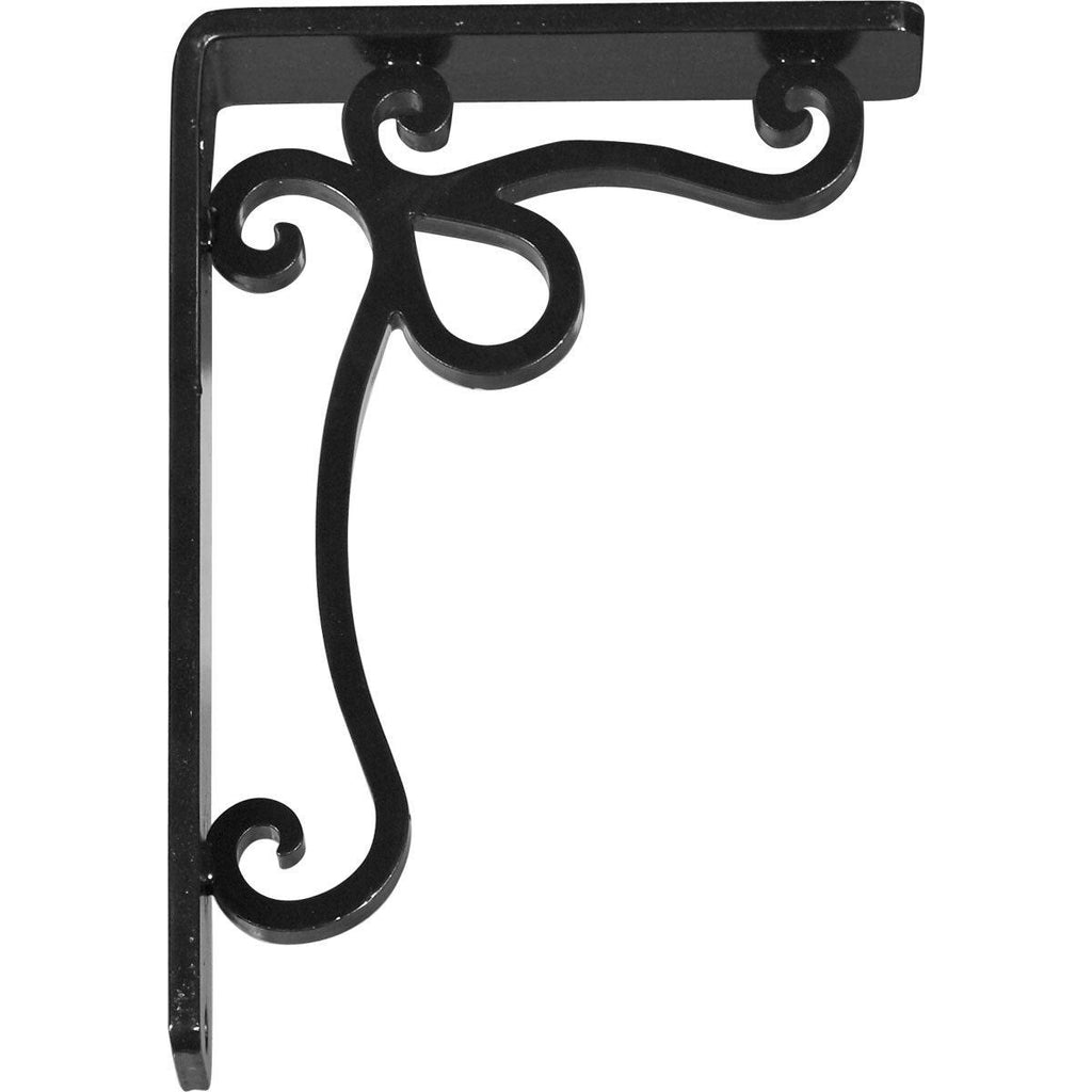 Wrought Iron Bracket Antiqued Brass Triple Center Brace Y618