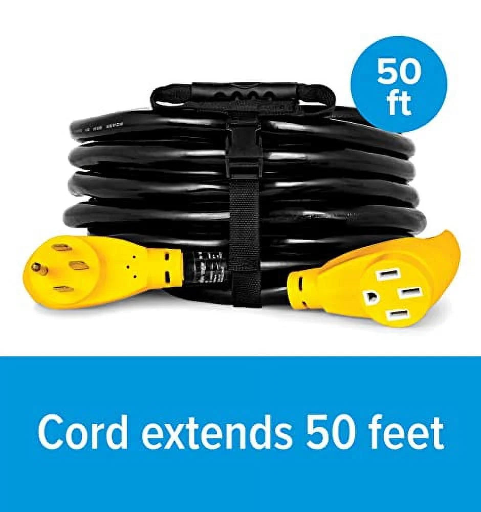 50-Foot 50-Amp RV Extension Cord with Copper 6/3 + 8/1-Gauge Wires U625