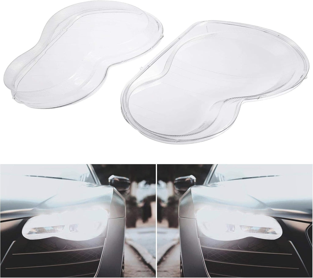 1 Pair Car Front Headlight Headlamp Lens Cover PC Shell B59005