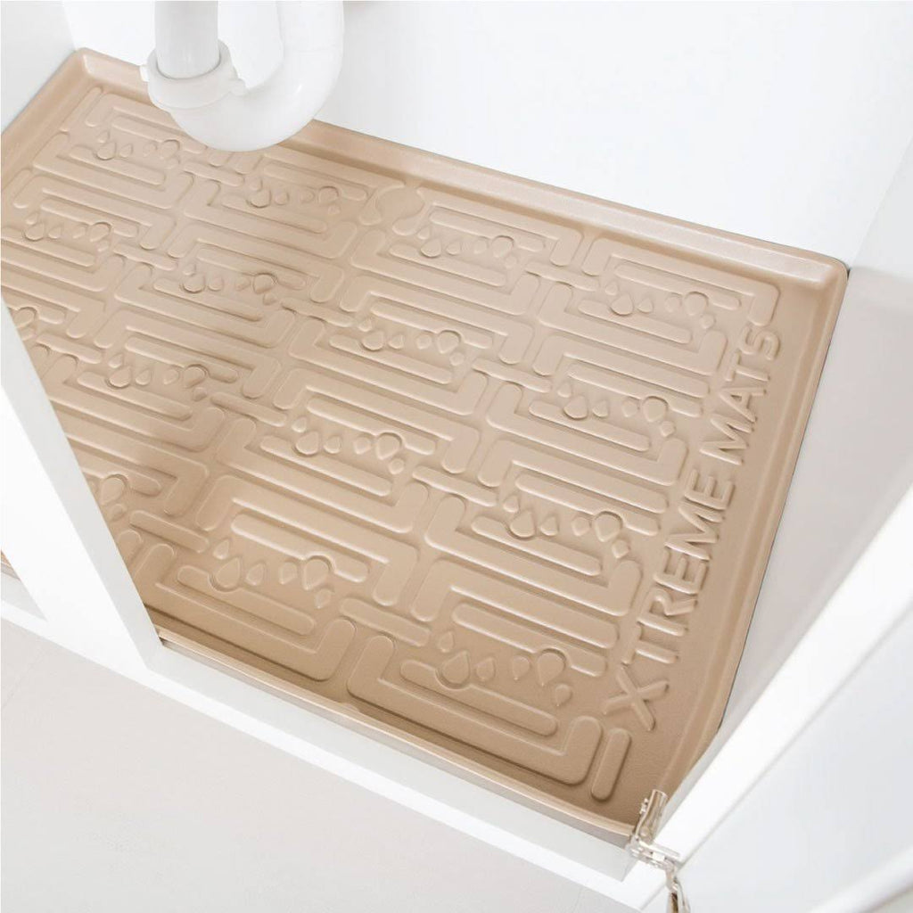 Under Sink Kitchen Cabinet Mat 37 x 22 inch Beige Q506495
