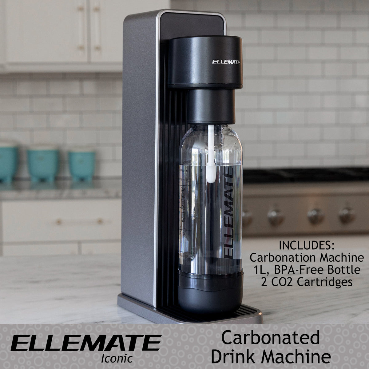 Carbonated Drink Maker with 2 CO2 Cartridges L130292