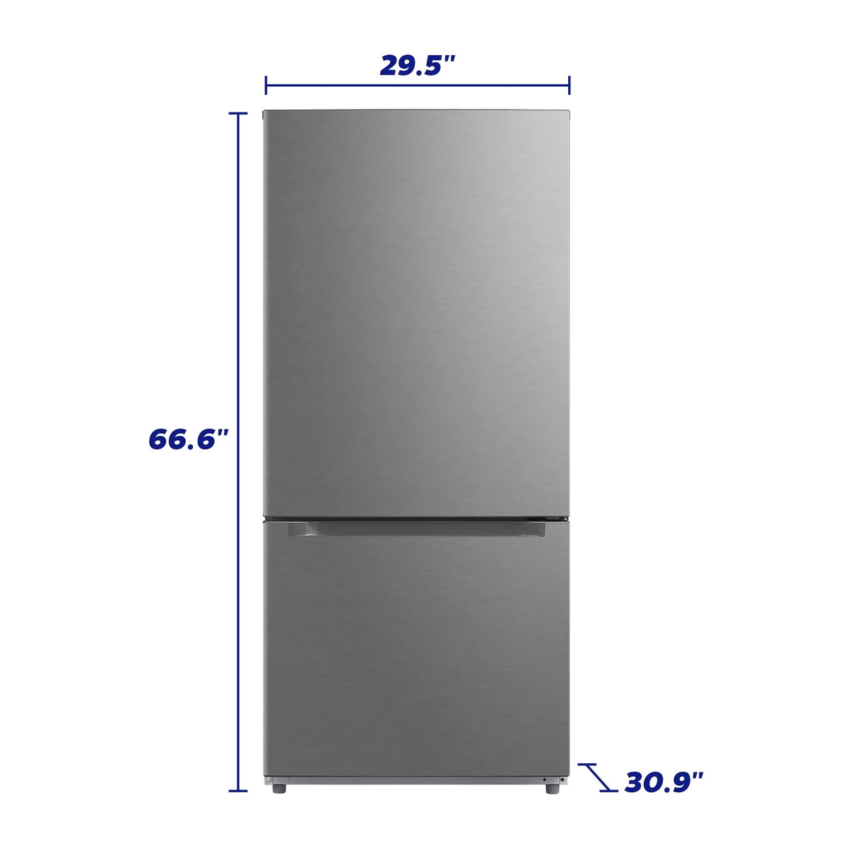 Stainless Steel Bottom Mount Refrigerator H4744