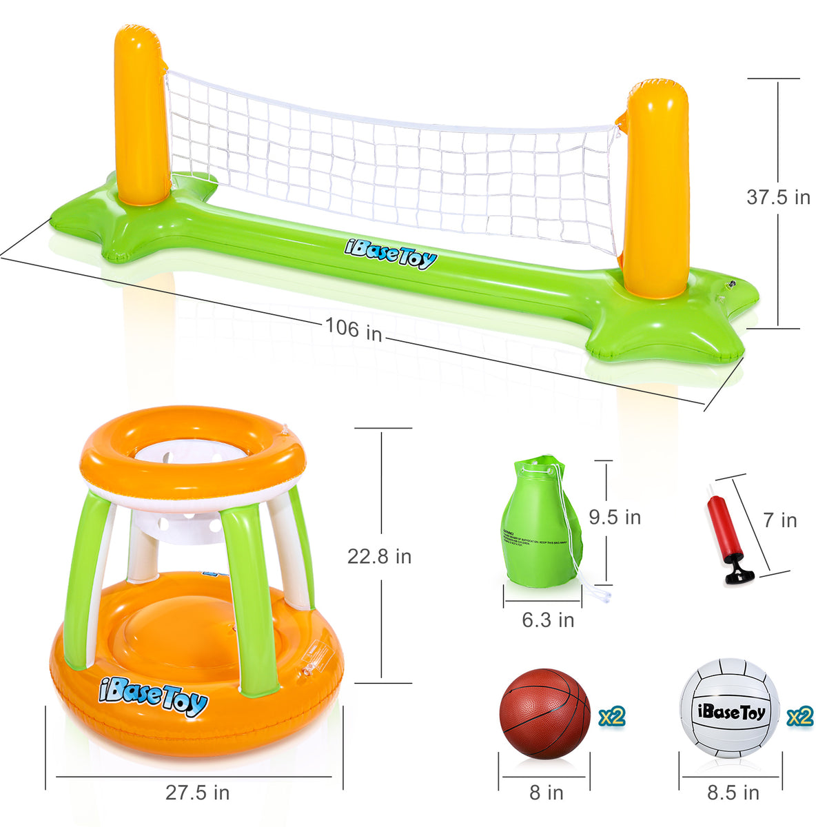 Floating Swimming Pool Toy Inflatables Volleyball Net Z969
