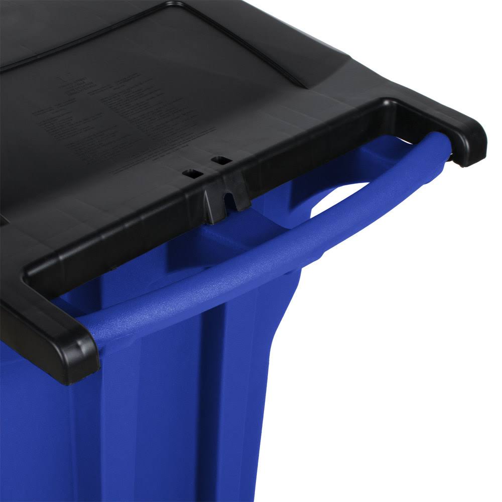 95 gal Blue Square Brute Rollout Container Z91051