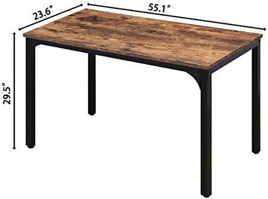 47" Industrial Dining Table with Adjustable Foot K5299