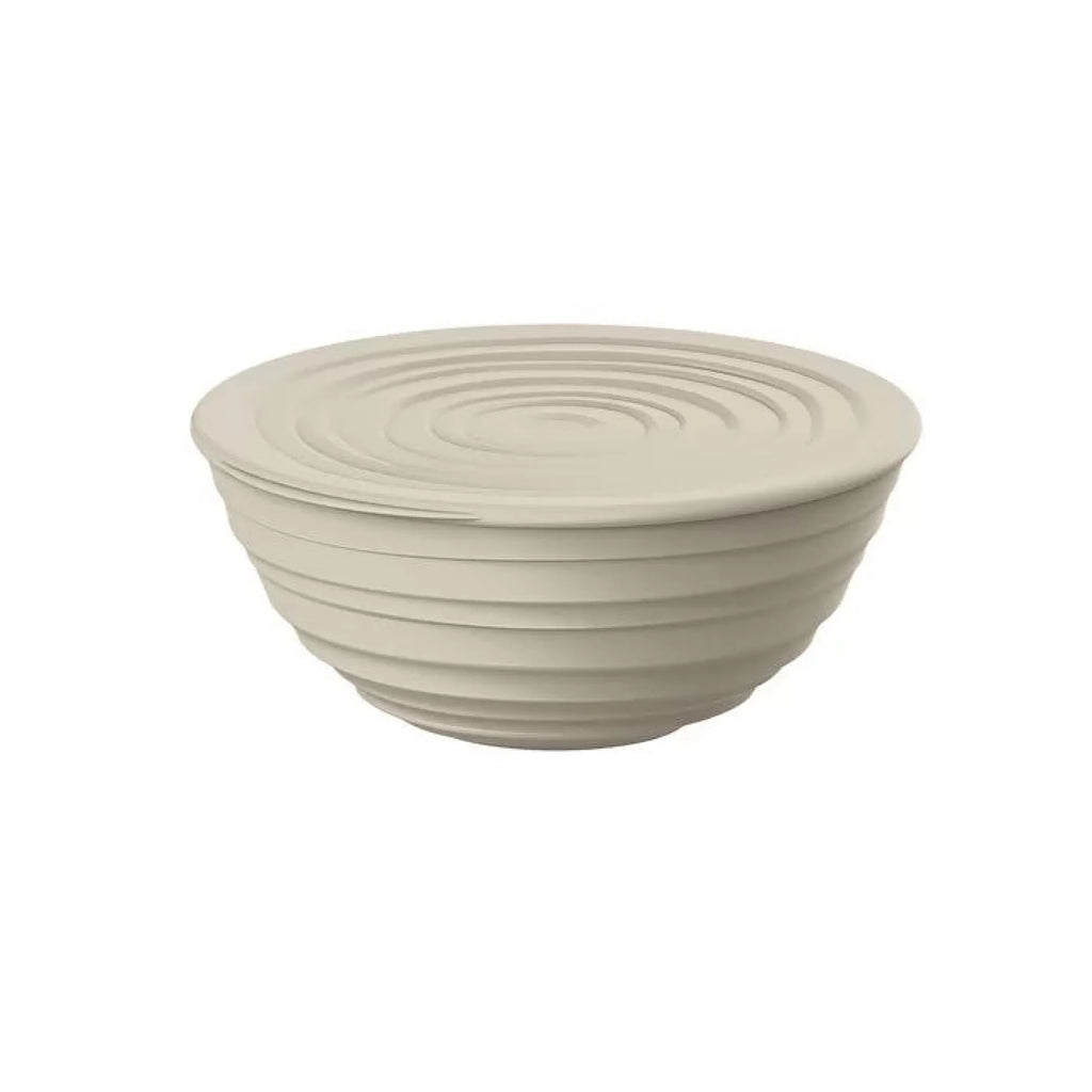 L Bowl with lid Clay R8185
