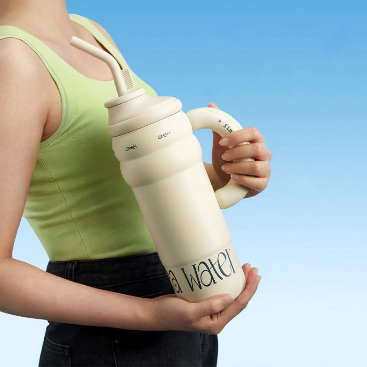 40 oz Stainless Steel Tumbler with Handle U849383