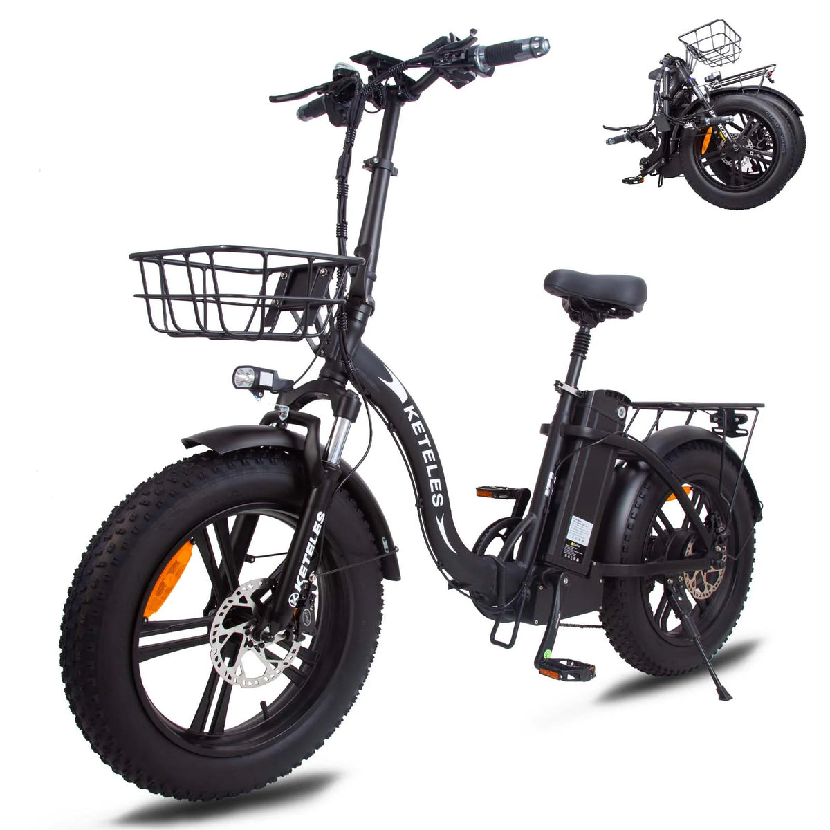 20 Fat Tire 1000W Electric Bike with 48V 17.5AH Removable Battery M6280