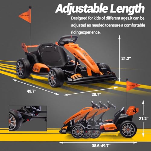 Orange 24V Electric Go Kart Z5764