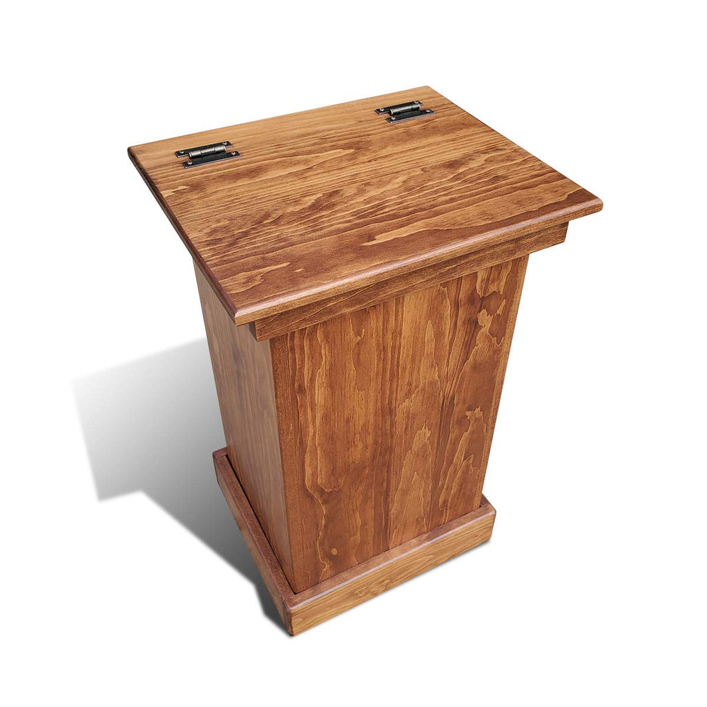 Lift Top Solid Wood Trash Can Cabinet K733043