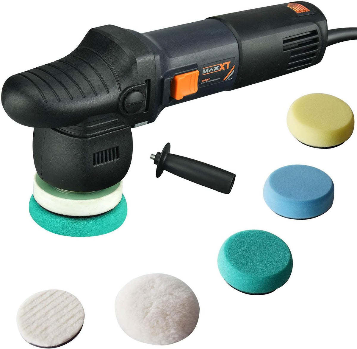 3 Inch Dual Action Car Buffer Polisher with 3 Foam Pads D779