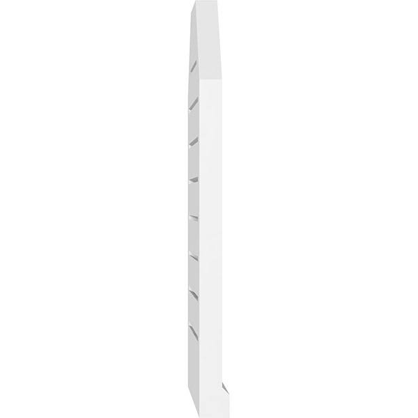 Octagonal Top Surface Mount PVC Gable Vent with Brickmoul G690907