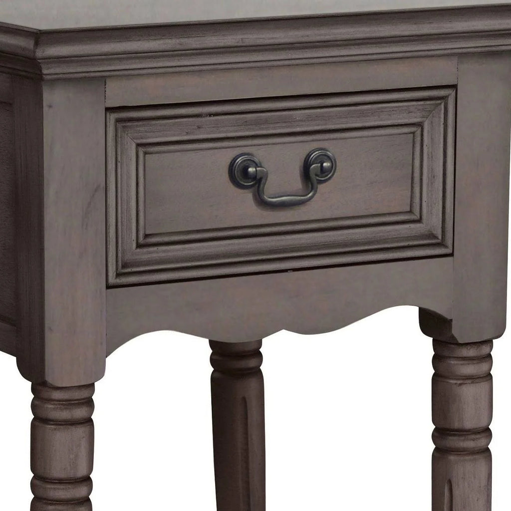 Antiqued Solid Wood Night Stand M675