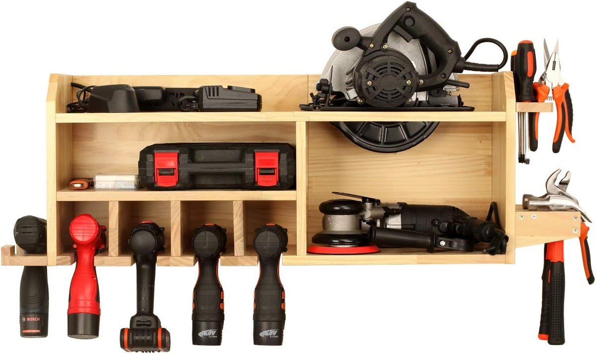 Power Tool Charging Station with 5 Drill Hanging Slots B768