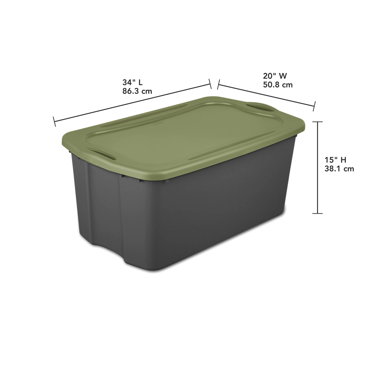 30 Gal. Plastic Storage Bin Set of 4 N36090