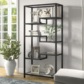 Blackened Bronze Metal Bookcase D937