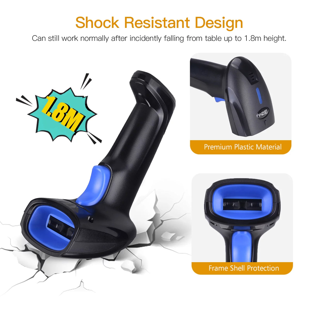 1D Handheld USB Wired Barcode Scanner W53112