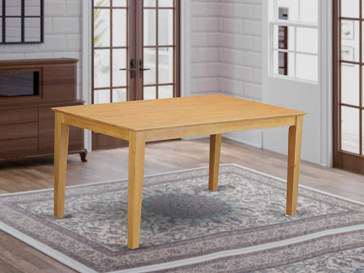Rectangular Dining Table with Solid Wood Top K5722