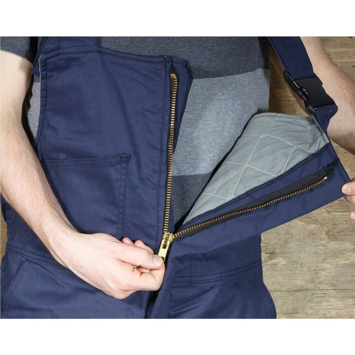 Navy FR Insulated Bib Overall S878046